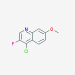 Structure of 4-chloro-3-fluoro-7-methoxyQuinoline