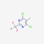 4,6-dichloro-5-methyl-2-(trifluoromethyl)Pyrimidine结构式