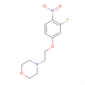 Structure of Morpholine, 4-[2-(3-fluoro-4-nitrophenoxy)ethyl]-