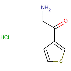 Structure of Ethanone, 2-amino-1-(3-thienyl)-, hydrochloride