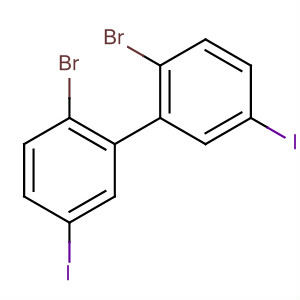 Structure of 1,1'-Biphenyl, 2,2'-dibromo-5,5'-diiodo-