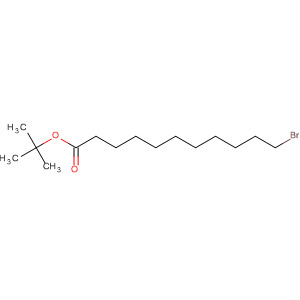 Structure of Undecanoic acid, 11-bromo-, 1,1-dimethylethyl ester