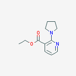 Structure of Ethyl 2-pyrrolidin-1-ylpyridine-3-carboxylate