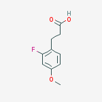 Structure of 3-(2-Fluoro-4-methoxy-phenyl)-propionic acid