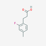 Structure of 3-(2-Fluoro-4-methyl-phenyl)-propionic acid