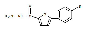 5-(4-氟苯基)噻吩-2-碳酰肼结构式