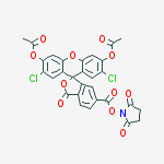 Structure of 6-Carboxy-2',7'-dichlorofluorescein-3',6'-diacetatesuccinimidyl Ester