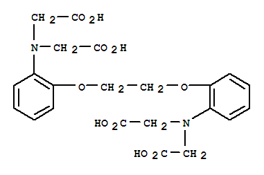 1,2-双(2-氨基苯氧基)-乙烷-N,N,N`,N`-四乙酸结构式
