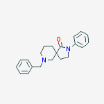 Structure of 2,7-Diazaspiro[4.5]decan-1-one, 2-phenyl-7-(phenylmethyl)-