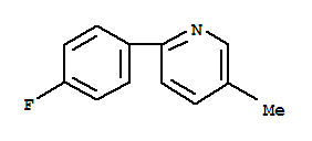2-(4-氟苯基)-5-甲基吡啶结构式