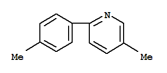 5 -甲基- 2 -（对-甲苯基）吡啶结构式