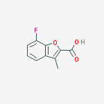 Structure of 7-FLUORO-3-METHYL-1-BENZOFURAN-2-CARBOXYLIC ACID
