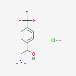 Structure of 2-AMINO-1-(4-TRIFLUOROMETHYL-PHENYL)-ETHANOL HCL