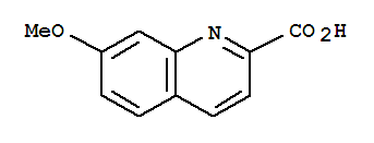 7-甲氧基喹啉-2-羧酸结构式