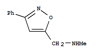5-N-甲基氨甲基-3-苯基异噁唑结构式