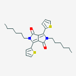 Structure of 2,5-Dihexyl-3,6-di(thiophen-2-yl)pyrrolo[3,4-c]pyrrole-1,4(2H,5H)-dione
