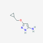 Structure of 5-(cyclopropylMethoxy)-1H-pyrazol-3-aMine
