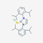 Structure of 1,3-Bis(2,6-di-isopropylphenyl)imidazol-2-ylidenegold(I)chloride,95%