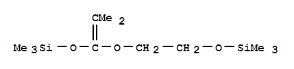 Structure of 1-(2-TRIMETHYLSILOXYETHOXY)-1-TRIMETHYLSILOXY-2-METHYLPROPENE