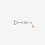 (3-BroMo-1-propyn-1-yl)cyclopropane结构式
