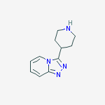 3-piperidin-4-yl-[1,2,4]triazolo[4,3-a]pyridine结构式