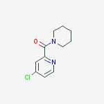 Structure of 4-chloro-2-(piperidin-1-ylcarbonyl)pyridine