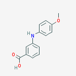 3-[(4-methoxyphenyl)amino]Benzoic acid结构式