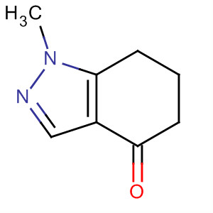 1-Methyl-1,5,6,7-tetrahydro-4H-indazol-4-one结构式