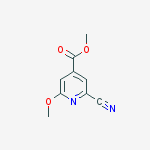 Structure of METHYL 2-CYANO-6-METHOXY-4-PYRIDINECARBOXYLATE