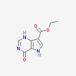 Structure of ETHYL 4,5-DIHYDRO-4-OXO-1H-PYRROLO[3,2-D]PYRIMIDINE-7-CARBOXYLATE