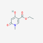 Structure of ethyl 4-hydroxy-1-methyl-6-oxopyridine-3-carboxylate