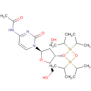 Structure of 3',5'-TIPS-N-Ac-Cytidine
