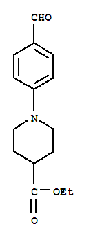 Structure of 1-(4-FORMYLPHENYL)PIPERIDINE-4-CARBOXYLIC ACID ETHYL ESTER