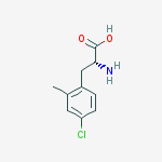 Structure of 4-CHLORO-2-METHYL-D-PHENYLALANINE