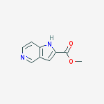 1H-Pyrrolo[3,2-c]pyridine-2-carboxylic acid, methyl ester结构式