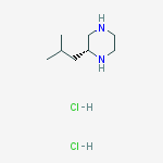Structure of (2R)-2-isobutylpiperazine