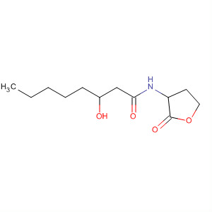 Structure of Octanamide, 3-hydroxy-N-(tetrahydro-2-oxo-3-furanyl)-
