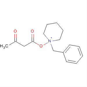 Structure of Butanoic acid, 3-oxo-, 1-(phenylmethyl)-3-piperidinyl ester