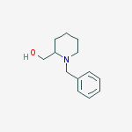 (1-Benzyl-2-piperidinyl)methanol结构式