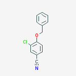 Structure of 4-BENZYLOXY-3-CHLORO-BENZONITRILE