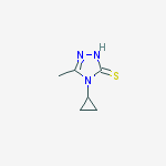 4-cyclopropyl-5-methyl-4H-1,2,4-triazole-3-thiol结构式