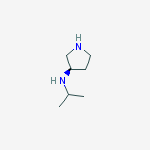 Structure of 3-Pyrrolidinamine, N-(1-methylethyl)-, (3S)-