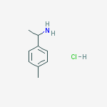 Chemical structure of 1-(4-methylphenyl)ethanamine, HCl