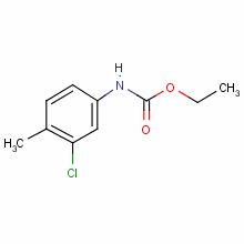 Structure of ETHYL 3-CHLORO-4-METHYLCARBANILATE