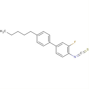 Structure of 1,1'-Biphenyl, 3-fluoro-4-isothiocyanato-4'-pentyl-