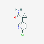 Structure of 1-(6-chloro-3-pyridinyl)Cyclopropanecarboxamide