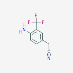 Structure of 2-[4-Amino-3-(trifluoromethyl)phenyl]acetonitrile