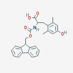 Structure of D-Tyrosine, N-[(9H-fluoren-9-ylmethoxy)carbonyl]-2,6-dimethyl-
