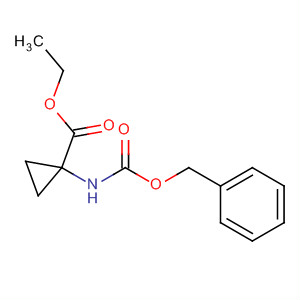 Cyclopropanecarboxylic acid, 1-[[(phenylmethoxy)carbonyl]amino]-,ethyl ester结构式