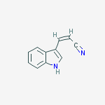 (Z)-3-(1H-indol-3-yl)acrylonitrile结构式